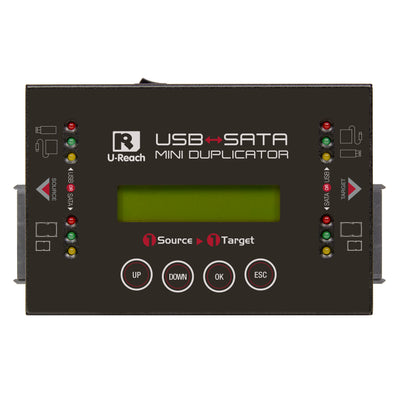 U-Reach HQ200S SATA&USB 雙介面 1對1 硬碟拷貝機& 抹除機