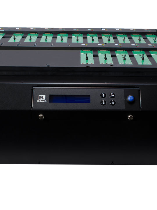 UReach PE1600 1對15 M.2 PCIE硬碟拷貝機 M.2 NVME SATA雙訊號自動辨識 M.2 SSD大量硬碟對拷機