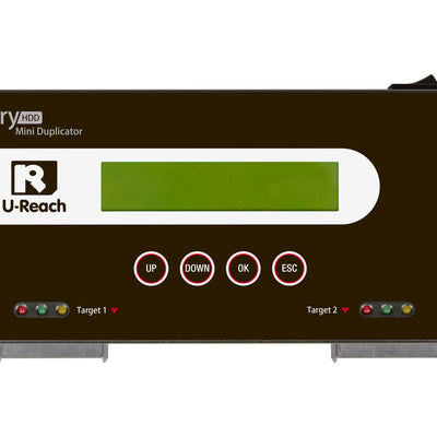 U-Reach 1:3 PRO318 Hard Drive Duplicator and Eraser for 2.5in / 3.5in SATA Drives, Standalone and Portable