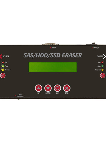 UReach CS02 2 Bays Standalone SAS SATA Hard Drive Eraser & Duplicator for 2.5“ / 3.5” SATA and SAS Drives, 30 GB/min High Speed
