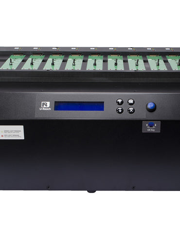 U-Reach PE1100 1 to 10 SSD M.2 (SATA/NVMe) Duplicator and Sanitizer