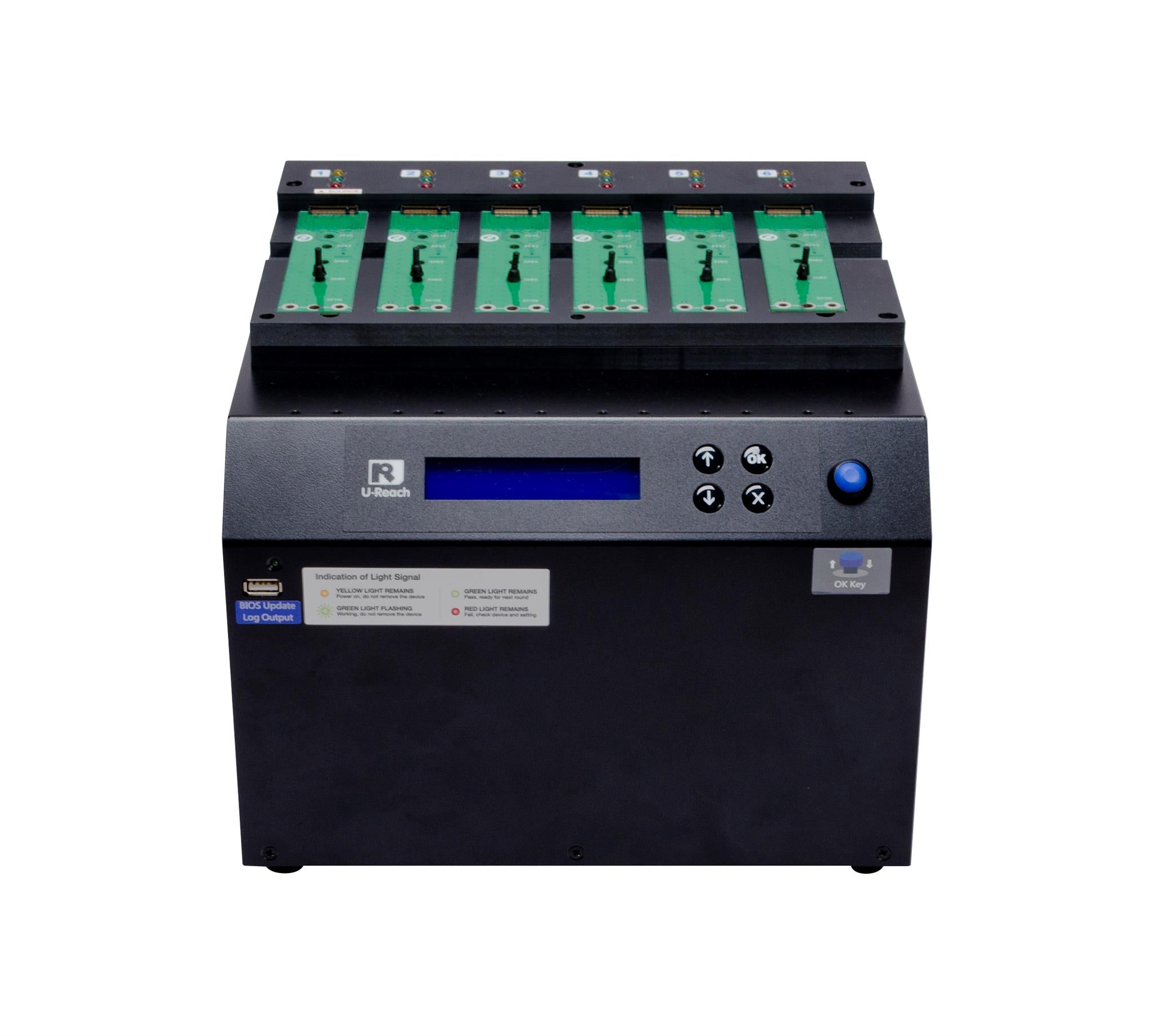 U-Reach PE600 1 to 5 SSD M.2 (SATA/NVMe) Duplicator and Sanitizer