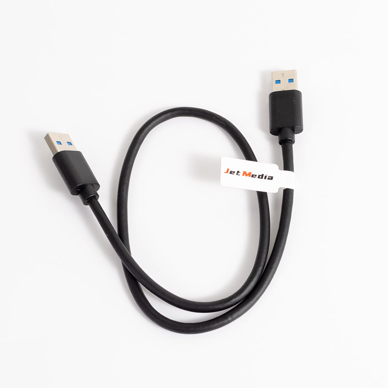 JetMedia U3-AA01は、USB3.1 USB AからA Gen 2へのケーブルであり、10Gbpsのデータ転送が可能です。オスからオスへの接続です
