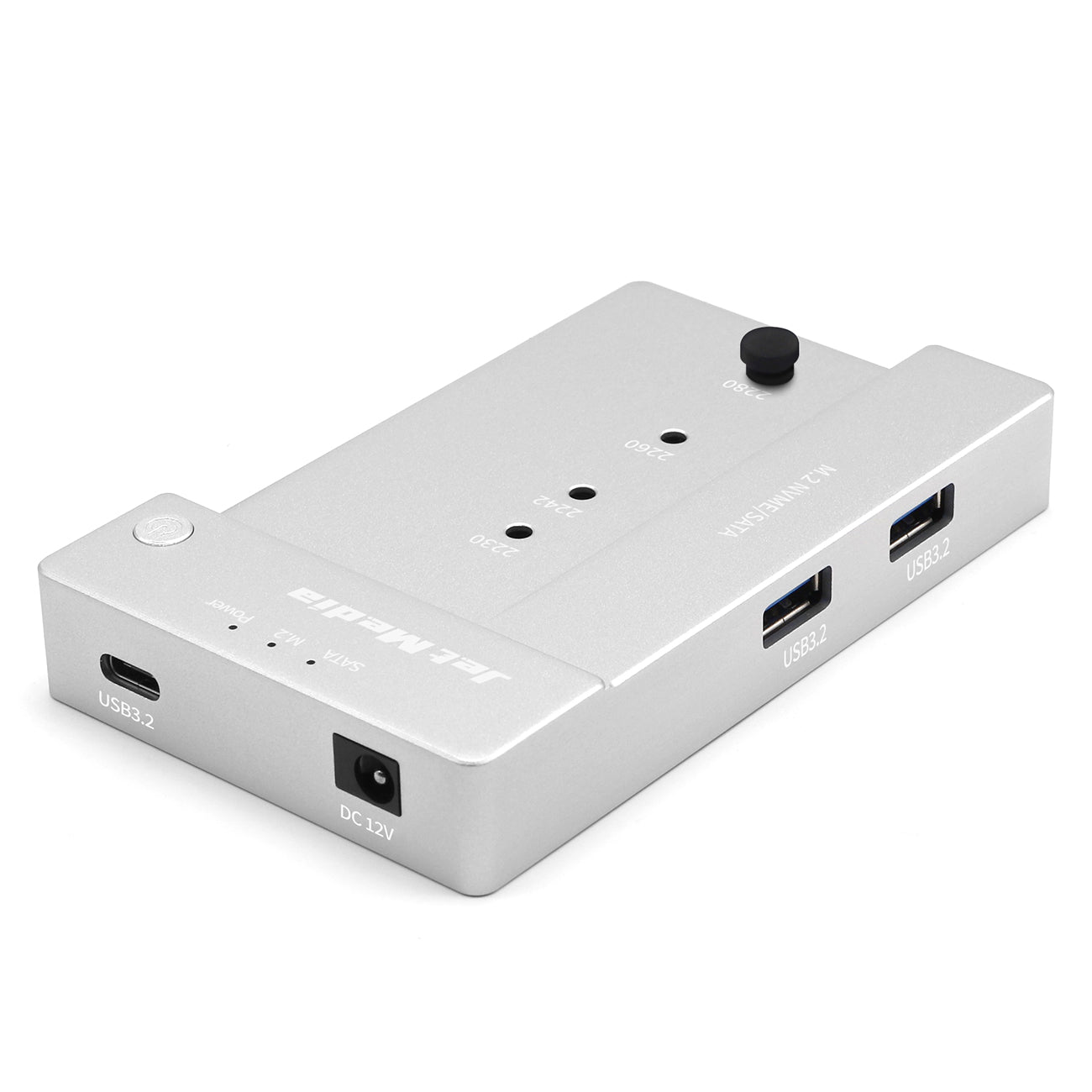 JetMedia JM D2 M 2 NVMe SATA USB3 2 3 In 1 Docking Station Silver jetmedia-jm-d2-m-2-nvme-sata-usb3-2-3-in-1-docking-station-silver