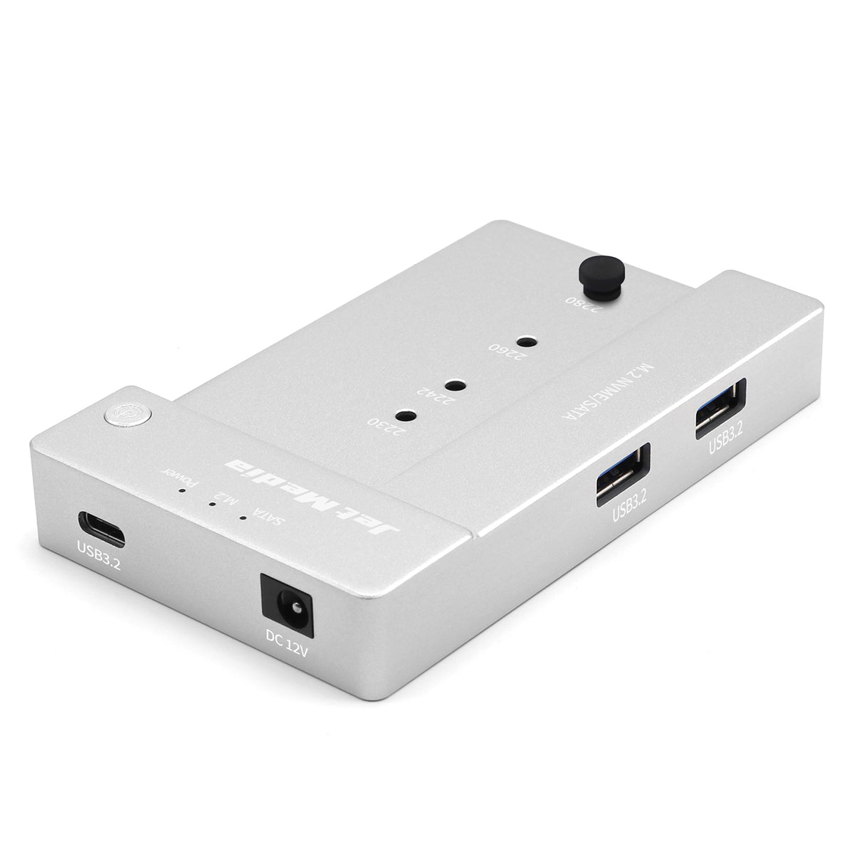 JetMedia JM D2 M 2 NVMe SATA USB3 2 3 In 1 Docking Station Silver jetmedia-jm-d2-m-2-nvme-sata-usb3-2-3-in-1-docking-station-silver