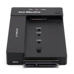 JetMedia JM-D2は、M.2 NVMe/SATA/USB3.2の3つの機能を備えたドッキングステーションです。カラーはブラックです