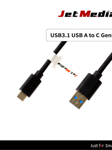 JetMedia U3-AC01 USB3.1 USB A to C Gen 2 Cable 10Gbps Data Transfe