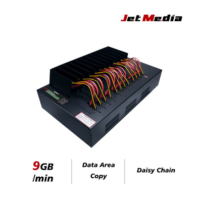 JetMedia CM1200 1：11 SATA HDD/SSDデュプリケーター & データ消去専用機