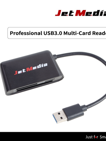 JetMedia CR301 High Quality CF/SD/Micro SD Card USB3.0 3.1 3.2 Reader Hub Docking