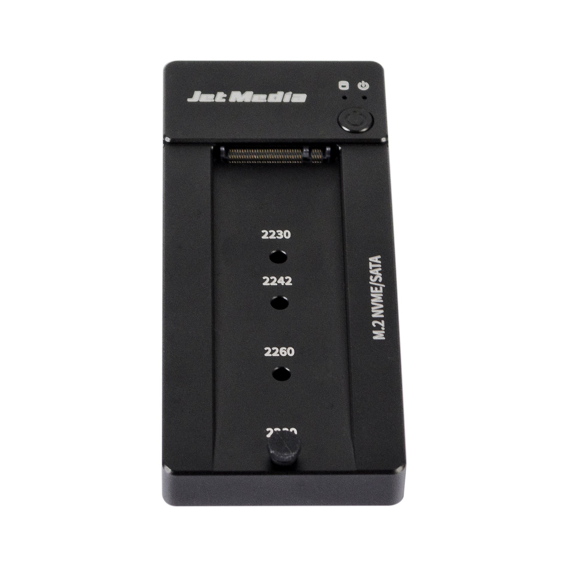 JetMedia JM-D1は、M.2 NVMe/SATAハードディスクドッキングステーションです。カラーはブラックです