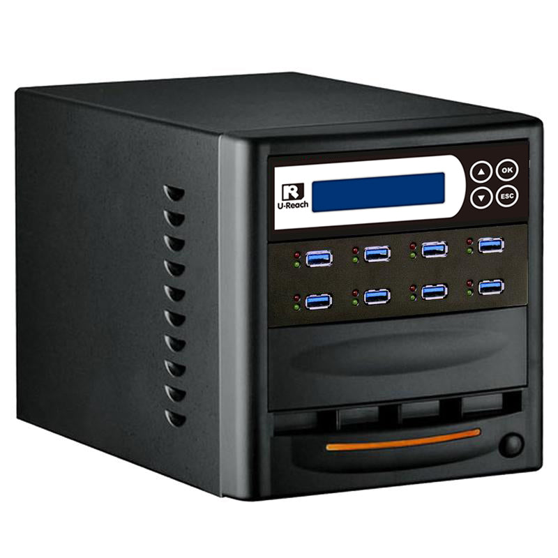 U-Reach UB308-B 1 to 7 USB Flash Drive Copier USB Duplicator & Data ...