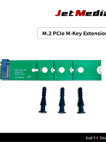 JetMedia M.2 PCIe M-Key Extension Card