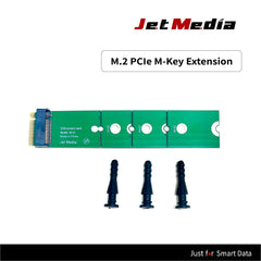 JetMedia M.2 PCIe M-Keyエクステンションカードです