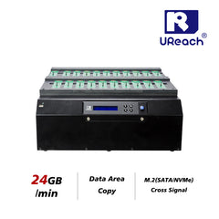 U-Reach PE2100 1 t o 20 SSD M.2 (SATA/NVMe) Duplicator and Sanitizer