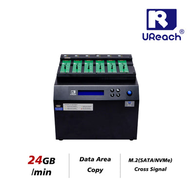 U-Reach PE600 1：5 M.2 (SATA/NVME) デュプリケーター & データ消去専用機
