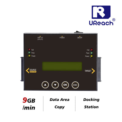 U-Reach PRO100 HDD/SSD Docking Station Duplicator & Data Eraser