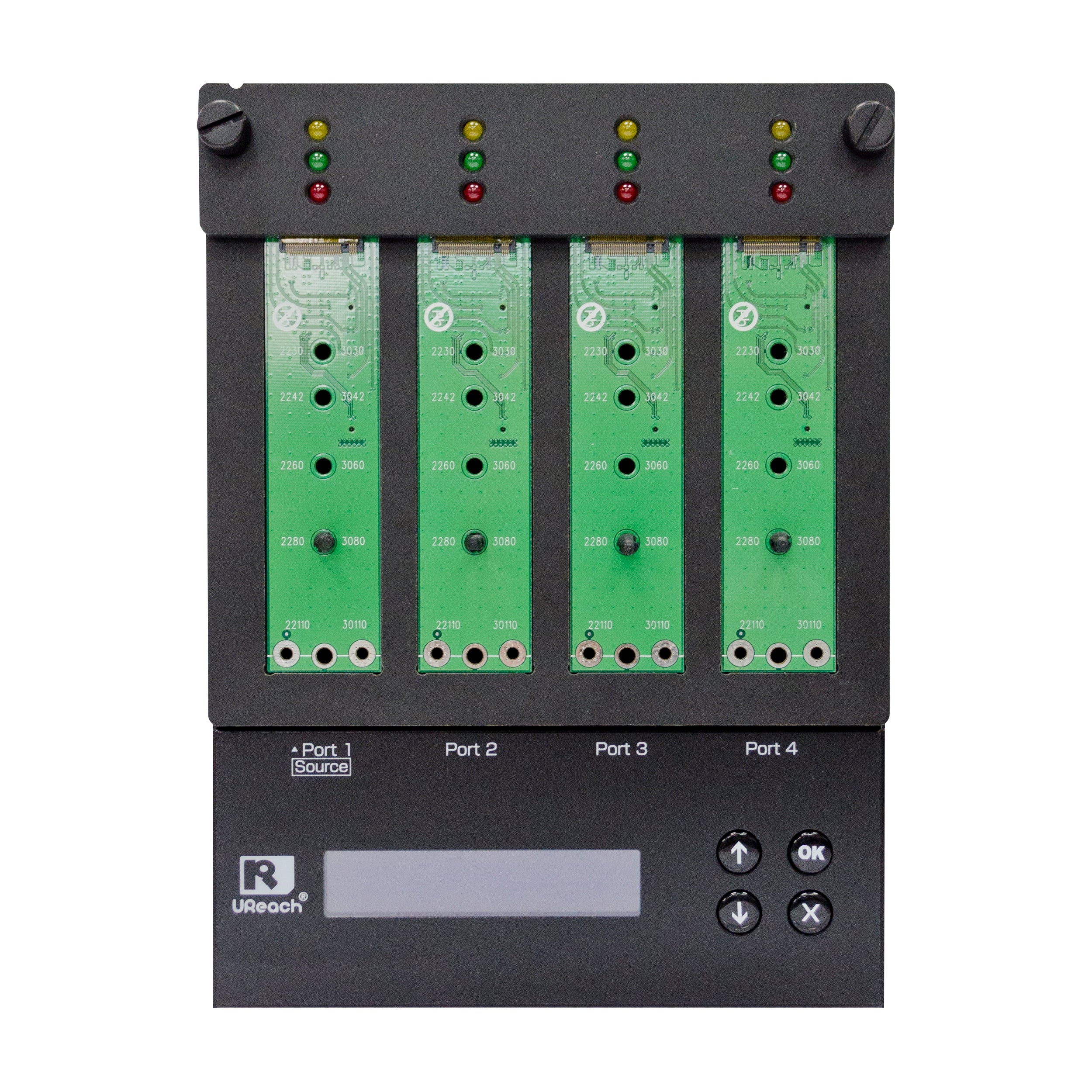 U-Reach PV400E 1 to 3 M.2 SATA/NVME SSD Duplicator & Data Eraser