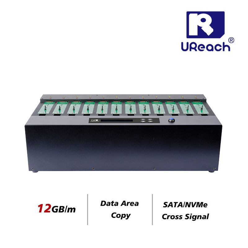 U-Reach PV1200 1：11 M.2 (SATA/NVME) SSDデュプリケーター & データ消去専用機