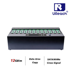 U-Reach PV1200 1 對11 M.2 SATA/NVME SSD PCIE 拷貝機 複製機 對拷機 & 抹除機 銷毀機