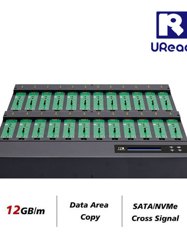 U-Reach PV2400 1：23 M.2 (SATA/NVME) SSDデュプリケーター & データ消去専用機