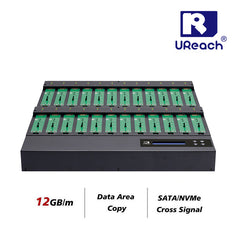 U-Reach PV2400 1 對23 M.2 SATA/NVME SSD PCIE 拷貝機 複製機 對拷機 & 抹除機 銷毀機 