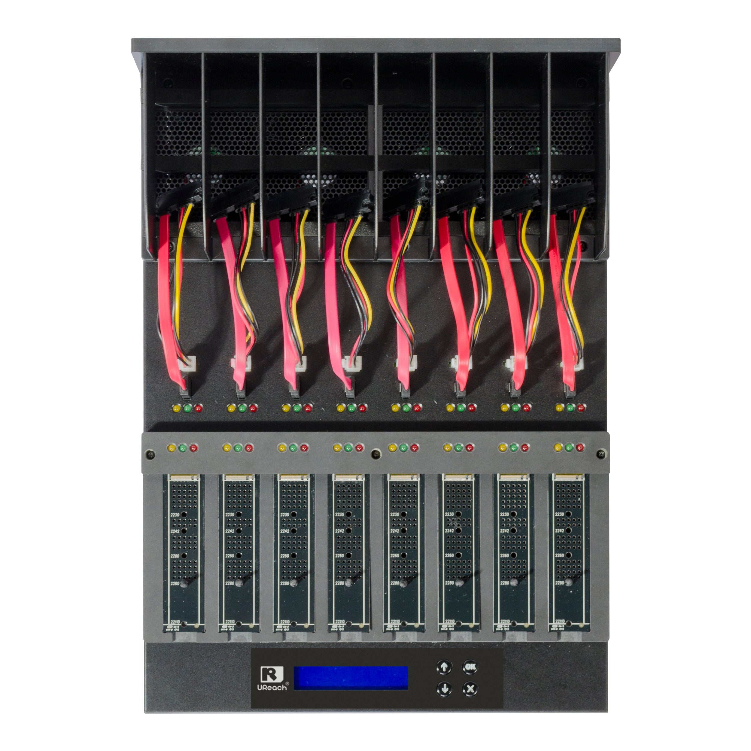 U-Reach PW800H 1:7 M.2 SATA/NVME SSD PCIE デュプリケーター & データ消去専用機