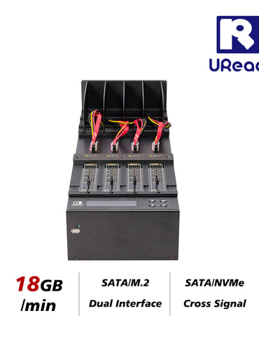 U-Reach PW400H 1:3 M.2 SATA/NVME SSD PCIE デュプリケーター & データ消去専用機