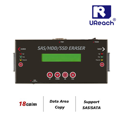 U-Reach SA250 SAS SATA 1：1 デュプリケーター & データ消去専用機