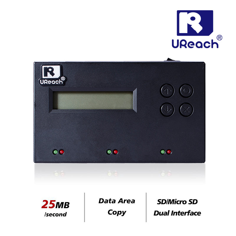 U-Reach SD312N 1 to 2  Standalone SD / microSD card Duplicator and Data Eraser