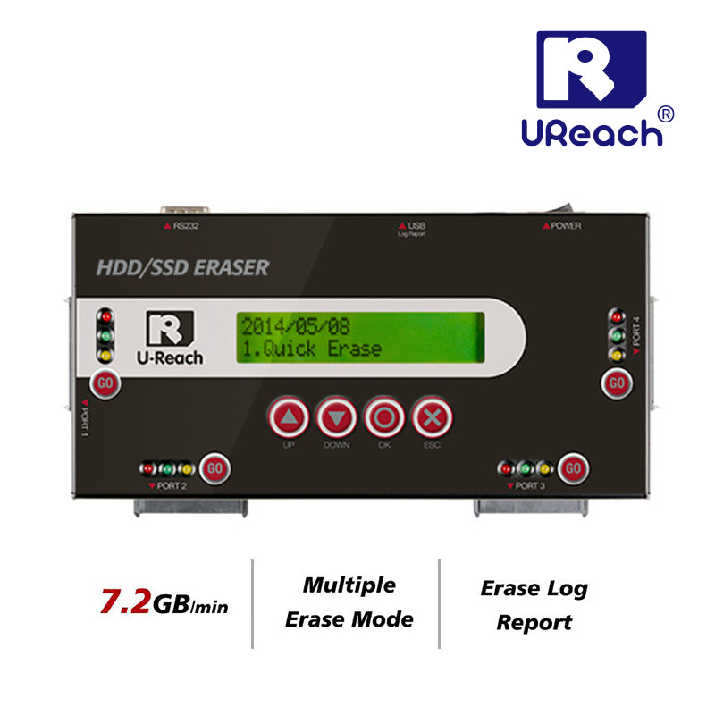 U-Reach TP400 4口 SATA硬碟抹除機