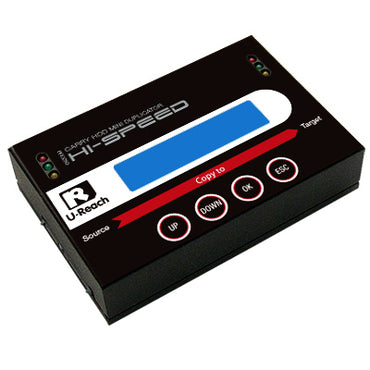 U-Reach PRO250M 1:1 Standalone Hard Drive Duplicator and Eraser for 2.5in / 3.5in SATA Drives, High transfer speed 18GB/min